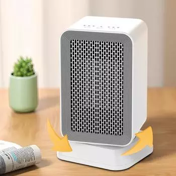 1000 Вт Бесшумный электрический обогреватель Третья передача Синхронизация Воздухонагреватели Европейская вилка Нагреватель Теплый воздух Настольный обогреватель Защита от перегрева EU