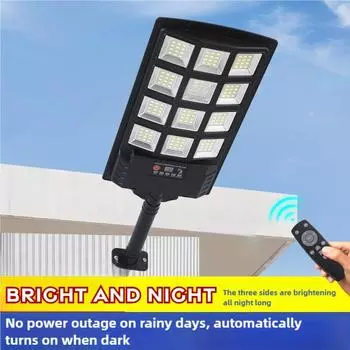 1000 Вт солнечный встроенный настенный садовый светильник с датчиком движения пульт дистанционного управления 4000 мАч большая батарея супер яркий светодиод энергия
