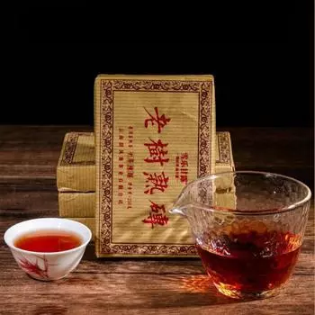 1000g Yunnan Ripe Puerh Brick Tea 10 Years Aged Pu-erh Cooked Tea Old Pu er Tea