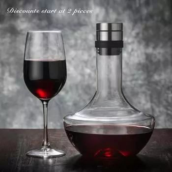 1000ML Big Decanter Handmade Crystal Red Wine Brandy Champagne Glasses Decanter Bottle Jug Pourer Aerator For Family Bar