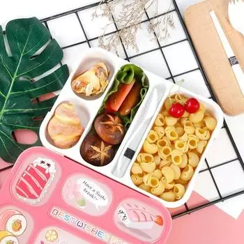 1000ML Lunch Box High Capacity Tableware Food Container Travel Hiking Camping Office School Leakproof Portable Bento Box