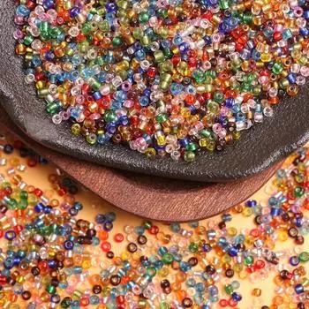 1000шт ювелирных изделий свободные бусины стеклянные бусины для DIY браслет ожерелье шампанского