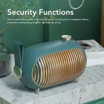 1000W Electric Heater Household Mini Desktop Heater Quiet Hot Wind Electric Space Heater for Indoor Bedroom Office 110V 220V