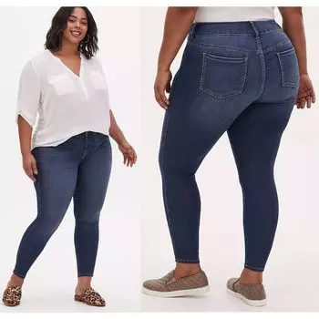100.00 Kg-150.00 kg Plus Size Women s Clothing Chubby Girl Silm Slim Looking High Waist Stretch Blue Denim Export Autumn and Winter Clothing 546 XS pants length flaw 20