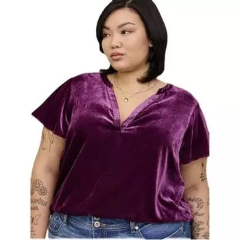 100.00kg Export Export to Europe and America Single XL plus Size Women s Clothes Loose V Neck Purple Short-Sleeved Tops Shirt/T-shirt Summer Flaw 00
