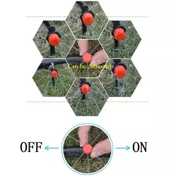 100-1000PCS Irrigation Drippers Sprinklers Adjustable Water Dropper Head Sprinkler Flow Head Garden Watering Irrigation System