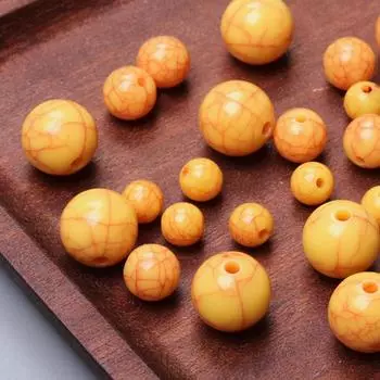 100-10 шт. 6-16 мм для изготовления ювелирных изделий, имитация белой, бирюзовой, желтой, бирюзовой, круглые бусины, аксессуары для браслетов, аксессуары для браслетов, ручная работа, аксессуары для бисера 6mm 100Pcs белый