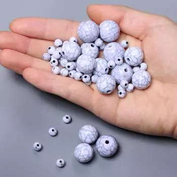 100-10 шт 6-16 мм имитация бирюзы россыпью разделительные бусины для изготовления ювелирных изделий своими руками браслет ручная работа модные бисерные аксессуары 6mm 100Pcs белый