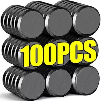 100/10 шт. Мини-круглые магниты, сильные магнитные листы, неодимовый магнит, наклейка на холодильник для белой доски, поделки своими руками для домашнего офиса и школы