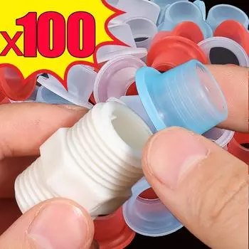 100/10 шт силиконовые прокладки для крана треугольный клапан резьбовая труба водонепроницаемый предотвращает капание мойка домашний шланг сантехнические соединения 10PCS