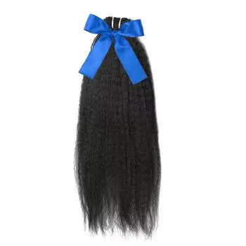 100% 10А натуральные черные человеческие волосы 12 inches чёрный