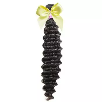100% 10А натуральные черные волнистые человеческие волосы 12 inches чёрный/естественный