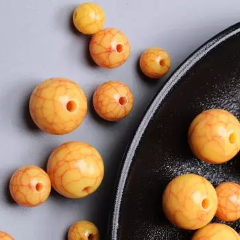 100-10Pcs Imitation Turquoise Loose Spacer Beads for Jewelry Making DIY Bracelet Handwork Fashion Accessories Jewelry Beading Accessories 6mm 100Pcs белый