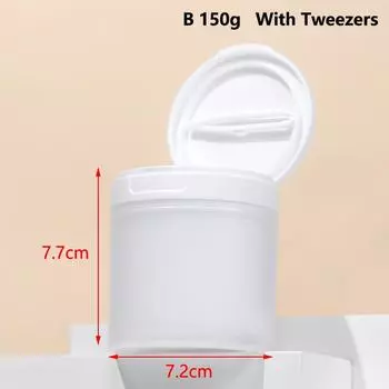 100/120/150 г откидная крышка с ложкой или пинцетом многоразовые бутылки пустая банка дорожный крем для лица лосьон косметический ватный косметический баночка 150g