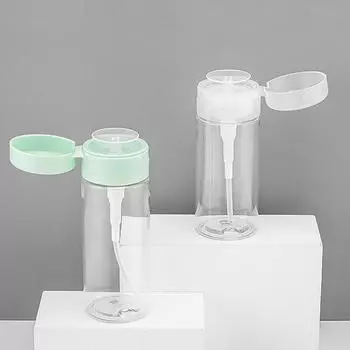 100/120/300 мл многоразовые бутылки пустой пресс-дозатор жидкость для снятия лака для ногтей очиститель флакон для макияжа маникюрный инструмент своими руками 120ML прозрачный