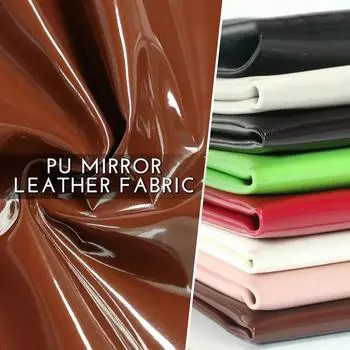 100*140 см блестящая глянцевая ПВХ ткань мягкая виниловая кожа ткань искусственная кожа PU ткань для сумки DIY платье обивочный материал