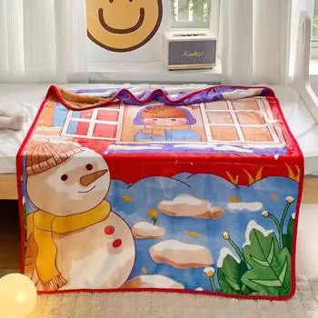 100*140 см детское однослойное одеяло Four Seasons Universal Cartoon, фланелевое одеяло с кондиционером 100 * 140cm