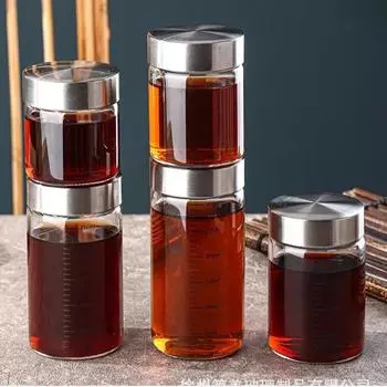 100/150/200/250/300/500 мл Стакан из боросиликатного стекла Портативная герметичная банка Герметичные контейнеры для хранения Бутылки Кухонные принадлежности