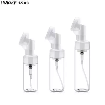 100/150/200 мл Пустая бутылка для пенного насоса с силиконовой насадкой, пластиковые бутылки с пеной для чистки лица