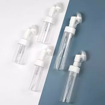 100/150/200 мл пустая пенная пенная бутылка с силиконовой головкой-щеткой пресс-типа бутылки для пены для очищения лица