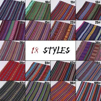 100*150 см этнический стиль ткань диван чехол ткань DIY сумка занавеска хлопок лен ткани текстиль для пэчворка ремесла материалы