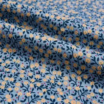 100*150 см мелкий цветочный принт ткань винтажная мягкая вельветовая ткань для шитья платье одежда скатерть сумка детская одежда
