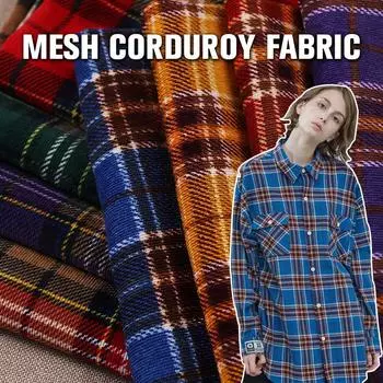 100*150 см вельветовая ткань с классическим узором в клетку для самостоятельного шитья студенческой формы, юбок, рубашек, платьев, занавесок, кукольной ткани