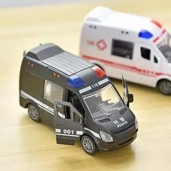 100:1 реалистичная игрушечная машинка ABS Inertia без заусенцев, модель мини-машины скорой помощи D