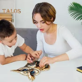 100/200/300 шт./компл. пазл с совами в стиле стимпанк, пазл-игра «Ночная сова», образовательная деревянная головоломка с птицами для детей и взрослых, украшение для дома S