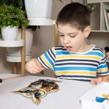 100/200/300 шт./компл. пазл с совами в стиле стимпанк, пазл-игра «Ночная сова», образовательная деревянная головоломка с птицами для детей и взрослых, украшение для дома S