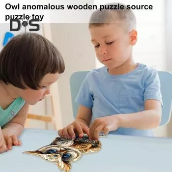 100/200/300 шт./компл. пазл с совами в стиле стимпанк, пазл-игра «Ночная сова», образовательная деревянная головоломка с птицами для детей и взрослых, украшение для дома S