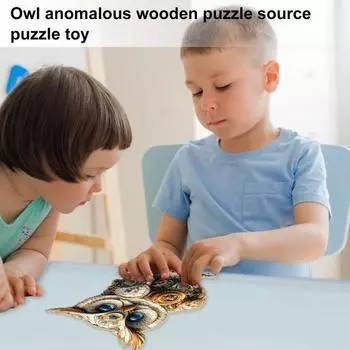 100/200/300 шт./компл. пазл с совами в стиле стимпанк, пазл-игра «Ночная сова», образовательная деревянная головоломка с птицами для детей и взрослых, украшение для дома S