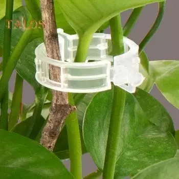 100/200/300 шт. зажимы для поддержки растений, пластиковые белые, зеленые, садовые зажимы для растений, фиксатор для баклажанов, зажимы для помидоров, зажимы для виноградной лозы, простые в использовании в садоводстве 100pcs белый