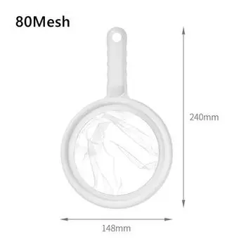 100/200/400 сеток, кухонный фильтр для молока, ультратонкий сетчатый фильтр, нейлоновая сетчатая ложка-фильтр для соевого молока, кофе, йогурта, ситечки 80mesh