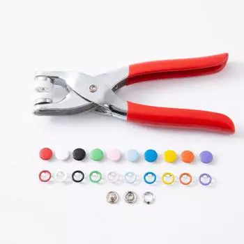 100/200 комплектов одежды разных цветов Металлический набор инструментов Кнопки Кнопки для шитья 100 Sets