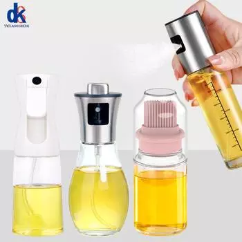 100/200 мл стеклянный масляный спрей для кухонного распылителя масла, распылителя, аэрогриля, барбекю, кемпинга, диффузора оливкового масла, готовки белый