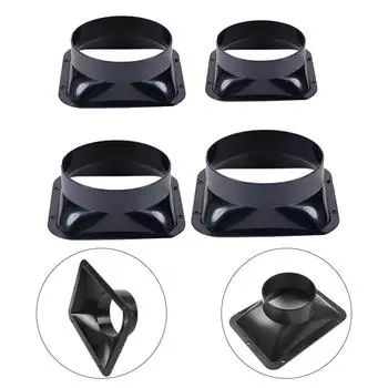 100-200 мм ABS настенный фланец соединитель вентиляционная труба воздуховодное соединение выхлопная труба вентиляционное отверстие выпускное соединение воздушной системы