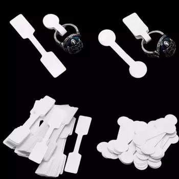 100/200 шт. пустые ценники, ожерелье, кольца, ювелирные этикетки, бумажные наклейки, инструмент 200pcs Quadrate