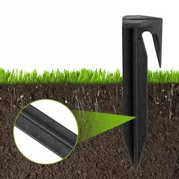 100/200 шт. садовых колышков для газонокосилки, ограничительных гвоздей, шипов для укладки ограничительных кабелей, аксессуаров для роботизированной газонокосилки