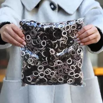 100/200 шт. Женские Девушки Разноцветные Нейлоновые Эластичные Резинки для Волос Хвост Держатель Маленькие Резинки Резинки Скранчи Аксессуары для Волос 100pcs