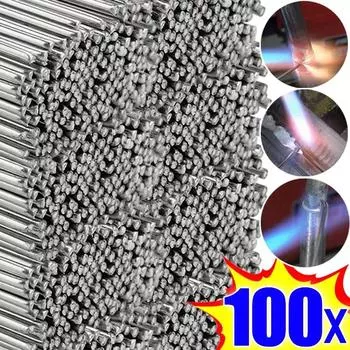 100/20/10 шт. низкотемпературных легкоплавких сварочных прутков из нержавеющей стали, припой, сердечник, сварочный пруток, алюминиевый ремонтный комплект 1.6mm*33cm-10pcs