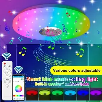 100-240 В RGB LED Bluetooth пульт дистанционного управления потолочный светильник спальня минималистский крыльцо свет балкон прихожая освещение бытовое освещение