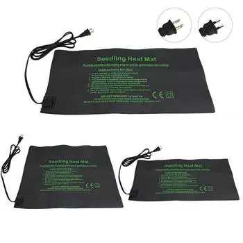 100-240 В тепловой коврик для рассады, прорастание семян растений, размножение клонов, стартовый коврик для овощей, цветов, садовых инструментов, принадлежности для теплицы 100-110V 52X24CM