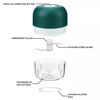 100/250mL Ginger Masher Machine Mini Electric Garlic Chopper Chili Vegetable Crusher Kitchen Tools USB Charging