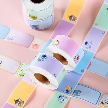 100/280 шт., наклейка с именем из мультфильма для детского сада, рукописная, для стаканчиков с водой, бесшовная, водонепроницаемая, устойчивая к разрывам, наклейка с подписью as the picture