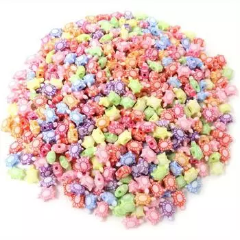 100/300/500 шт. Симпатичные акриловые бусины в виде черепахи Чжухай, биологического океана Чжухай, разноцветные бусины для изготовления украшений и поделок своими руками, бусины россыпью 100pcs