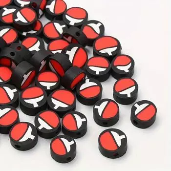 100/300/500 штук аксессуаров для самостоятельного изготовления ракеток для настольного тенниса в спортивном стиле, креативные формы ракеток для настольного тенниса в китайском стиле, глиняные бусины 100pcs