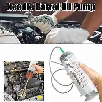 100/300/500ml Large Capacity Syringes Oil Pump With 1m Hose Pet Feeding Measuring Pump Hydroponics Nutrient Big Syringe