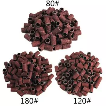 100/300 шт. / Компл. Шлифовальные ленты для ногтей пилка для снятия лака электрическая дрель аксессуары