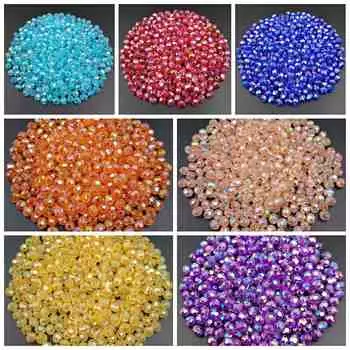 100/40 шт. 6/8 мм прозрачные круглые акриловые бусины «Симфония», ручная вышивка бисером для материала «сделай сам», аксессуары ручной работы 6mm 100pcs/lot темно-зеленого